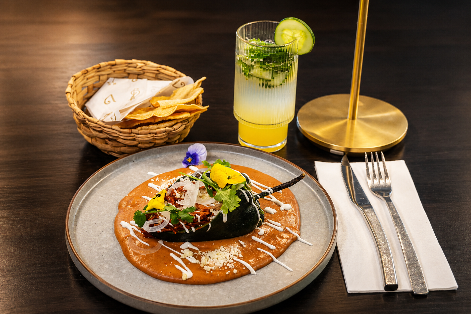 Chile relleno, paciencia y alma.